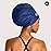 SOUL CAP - Large Swimming Cap for Long Hair - Designed for Long Hair, Dreadlocks, Weaves, Hair Extensions, Braids, Curls & Afros - Women & Men - Silicone (Navy, XL)
