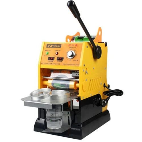 Máquina eléctrica 9/9.5CM del lacre del sellador de la taza de Boba del té de la burbuja del uso comercial