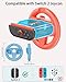 2-Pack Steering Wheel for Switch 2 Joycon, Ergonomic Racing Wheel for Mario Kart 8 Deluxe, Lightweight and Durable, Easy to Install and Remove, Switch 2 accessories(Orange and Blue)