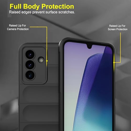 Image of Zapcase Back Case Cover for Samsung Galaxy A26 5G | Compatible for Samsung Galaxy A26 5G Back Cover | Liquid Silicon Magic Case with Camera Protection | Black