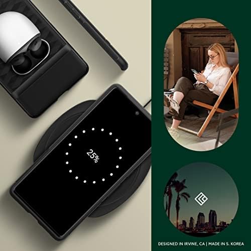Caseology Parallax Case Compatible with Google Pixel 7 Pro - Matte Black