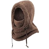 Couvre-chef Multifonctionnel: Notre cache-visage en polaire d'hiver est une cagoule multifonctionnelle qui protège du vent et du froid. Elle peut être utilisée seule comme cagoule, cache-cou, cache-oreilles, capuche de tous les jours, demi-masque ou écharpe de ski; elle s'adapte également aux lunettes ou aux masques de ski et peut être portée sous un casque.