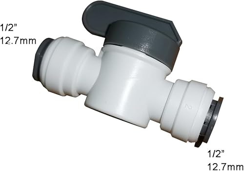 Miniatura 2 de Acoplamiento de tubo OD de copolímero de acetal, válvula de cierre manual, empuje para conectar piezas del sistema de filtro de agua RO (paquete de
