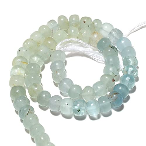 Aquamarine en perles de 11mm rondelles lisses pour éviter les défauts