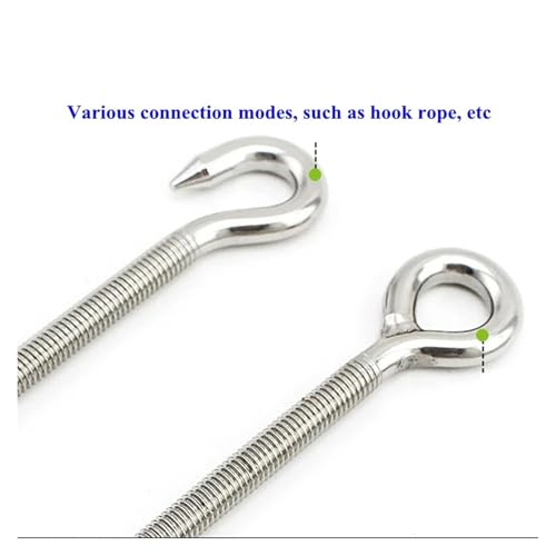 M5~M24 Tensor de cable de acero inoxidable 304 para tensar cable, con gancho y tornillo roscado miniatura 4