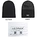 LETHMIK Fleece Lined Cuff Beanie,Solid Color Knit Hat Slouchy Winter Skull Cap for Men&Women Black