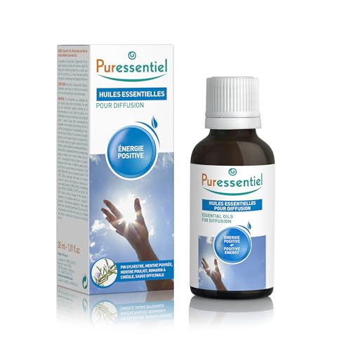 Puressentiel - Huiles Essentielles pour Diffusion - Diffuse Energie Positive - 100 pourcent pures et naturelles - Aide à retrouver l'harmonie - 30 ml