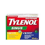 TYLENOL Sinus Extra Strength eZ Tabs, Relieves Sinus congestion and other Sinus symptoms, Daytime and Nighttime, Convenience Pack, 40ct