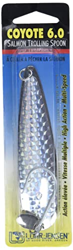 Luhr Jensen Coyote Spoon Lure, Nickel/Silver Prism-Lite, 6-Inch #TOP3