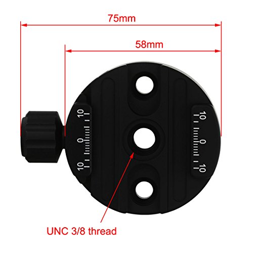 Haoge 58Mm Screw Knob Clamp Adapter Mount For Quick Release Qr Plate Camera Tripod Ballhead Monopod Ball Head Fit Arca Swiss #TOP5