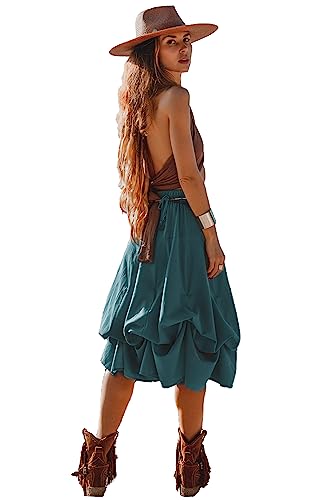 Women's Boho Maxi Midi Skirt Aurora Bohemian Long Organic Cotton