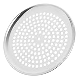 Lurrose Multifunktionale Pizza Pfanne Mit Perforiertem Für Haushaltsbacken Gleichmäßige Wärmeverteilung Zu Reinigen Geschenkauswahl