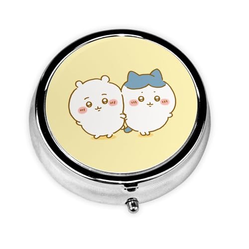 ピルケース ちいかわ 薬箱 携帯 薬収納ケース 薬整理ケース 錠剤入れ 薬入れ 折りたたみ式 小型 かわいい おしゃれ 大容量 密閉 遮光 防湿 薬 飲み忘れ防止 旅行用 持ち運びやすい