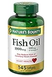 Nature's Bounty Fish Oil, 300 mg of Omega-3, 145 Count