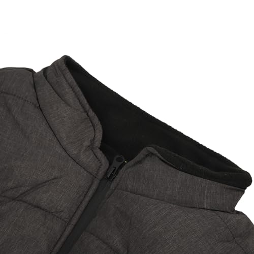 Colete aquecido elétrico de ajuste fino, grande área de aquecimento, alimentado por USB, macio e con