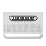 Difusor humidificador con sonido for dormir, aceite esencial de aromaterapia, altavoz Bluetooth, máquina de ruido blanco con 7 luces LED de colores, 8 sonidos relajantes, temporizador, apagado automát
