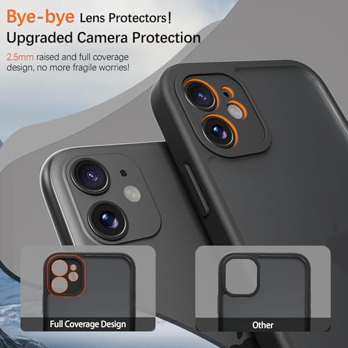 PinLiSheng for iPhone 11 Case Black | Translucent Matte Back, Military-Grade Drop Protection, Air Buffer, Ultra Slim, Anti-Scratch & Anti-Fingerprint - image 6