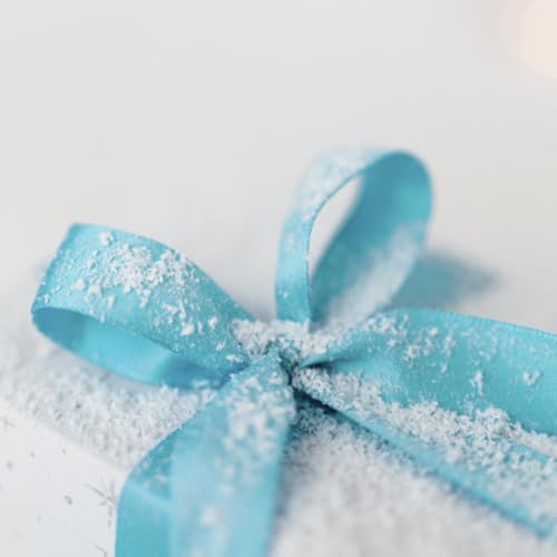Image of Lt Blue Double Face Satin Ribbon 1 inch X 50 Yards Spool Bright Colors Very Suitable for Weddings Gift Package Wrapping Dancer Wand Sewing Party Hair Bow Invitation Decorations and More