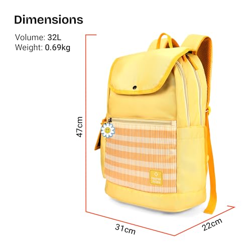 Image of Nasher Miles Polyester Backpack | Ideal for Preschool, Kindergarten, College, School, Office& Travel | Toddler, Girls, Boys, Men, Women