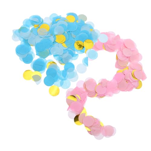 BAZEITFLOW 16borse Decorazioni Sparse Per Shower Rotondi Rosa e Blu Centrotavola Cerchi Per Decorazioni Da e Festose