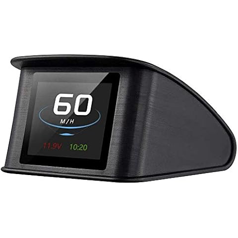 Powcan Auto Car HUD Head Up Display KMH & MPH Digital GPS Smart Speedometer with OverSpeed Alarm Voltmeter Warning, 2.2'' TFT LCD Screen, Universal for All Vehicle Cover
