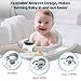 TOSGN Baby Bath Seat-for Babies 6 Months & up, Water Temperature Display+Soft Cushion, Non-Slip Toddler Bath Seat for Baby, Sit Up Bath Seat for Baby, Grey