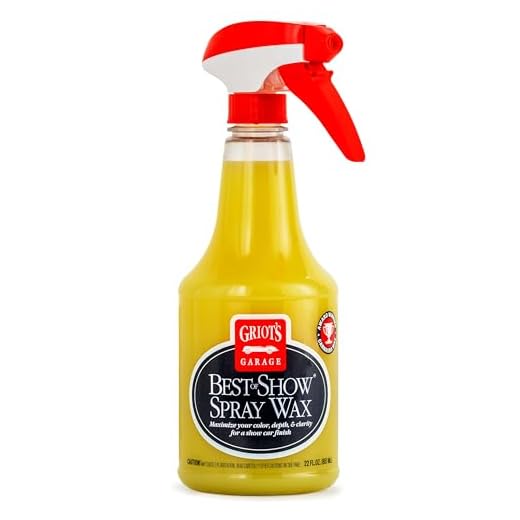 Griot's Garage Best of Show Spray Wax for Car Detailing, Works on Paint Protection Films and Ceramic Coatings, Provides Long-Lasting Coverage Between Uses, 10968, 22oz