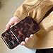 Reezaddin Aesthetic Tortoise Shell Phone Case for iPhone 17 Pro 6.3in,Retro Cool Girl Leopard Print Brown Amber Trendy Full Camera Protective Cover for iPhone 17pro 6.3