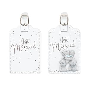 Me to You Tatty Teddy ‘Just Married’ Set of 2 Luggage Tags – Official Wedding Collection