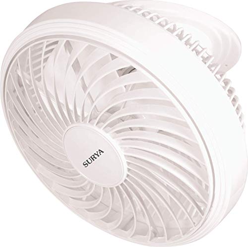 Image of Surya CABIN-12 300MM Wall Fan for Home, Office, Living Room All Purpose Fan, White