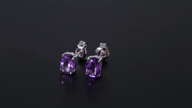 Boucles D'oreilles Anciennes - Améthyste, Topaze, Perle Sur Or Rose 14K Et Argent Massif | Pendantes Dormeuses