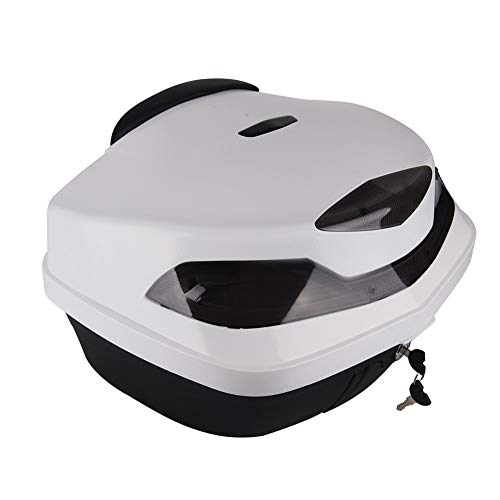 Motorcycle Tour Tail Box Trunk Luggage Top Lock Storage Carrier Case 48L w/backrest
