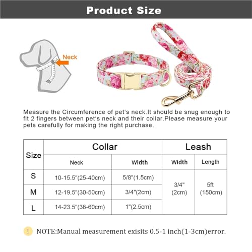 Ensemble collier laisse imprimé bleu pour grand chien L