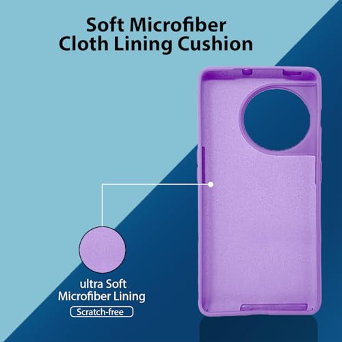 Image of LIRAMARK Liquid Silicone Soft Back Cover Case for OnePlus 11 5G / 1+11 5G (Lavender)