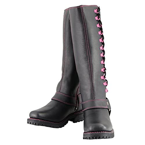 Image of Milwaukee Leather Women's Premium Leather Motorcycle Harness Boots Collection MBL - 6