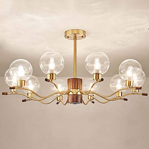 Lustres en cristal en bois industriels en V pour chambre