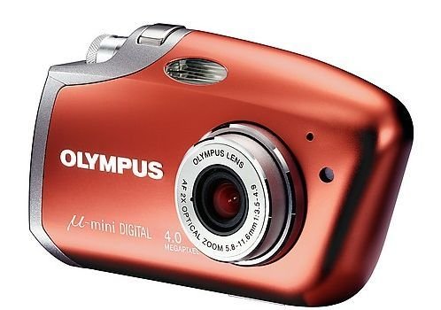 Olympus Mju Mini Velvet Red Digital camera [4MP, 2 x Optical Zoom]