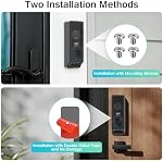 Adhesive Video Doorbell Mount for Eufy E340 Camera, Not Block Motion Sensor, Adjustable No-Drill Mounting Bracket Wedge Adapter Holder Accessories for Home Rentals Office Room