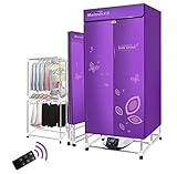 ♣ Desarrollado con tecnología de ahorro de energía.Secar más rápido y no daña la ropa, de secadora climatizada y fácil de montar y desmontar.A prueba de polvo y fácil de limpiar.