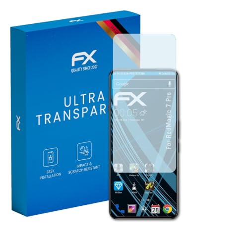 atFoliX Screen Protection Film compatible with RedMagic 7 Pro Screen Protector, ultra-clear FX Protective Film (3X)