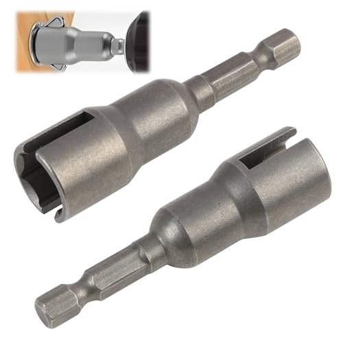 2Pcs Tournevis À Écrou À Oreilles, Outil De Douille En Acier Pour Écrous De Panneau, Vis À Œillet, Crochets En C Et Q - Outil Pratique Pour Installation Rapide, Écrou À Tige Hexagonale