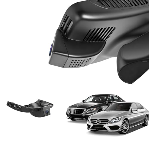 Mercedes-Benz Dash Cam for C-Class E-Class, 4K Dash Cam with OEM-Style, No Visible Wires, Breeze Installation, Night Vision, WiFi & App, Parking Mode, Plug and Play, 64GB Card