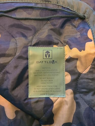 BattlBox Military Woobie Bubbie Poncho Liner Sleeping Bag, Survival Blanket miniatura 5