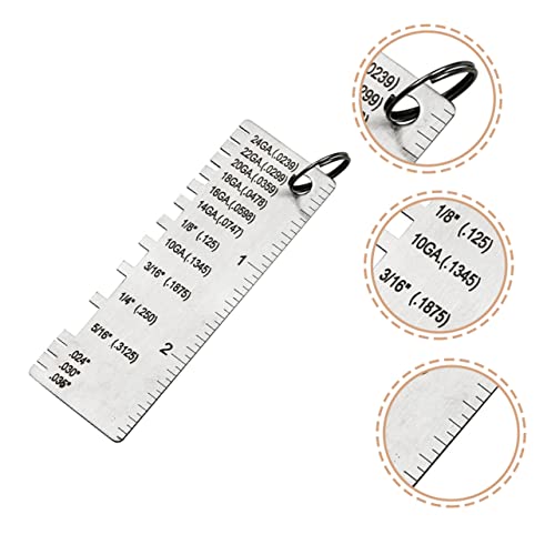 Medidor de espesor de lámina metálica ULTECHNOVO 9 piezas miniatura 7