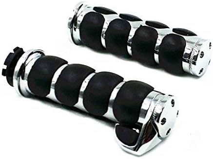 Motorcycle 1" 25mm Handlebar Hand Grips w/Throttle Boss for Honda Harley Kawasaki Suzuki Yamaha Shadow Cruiser Chopper Bobber Custom