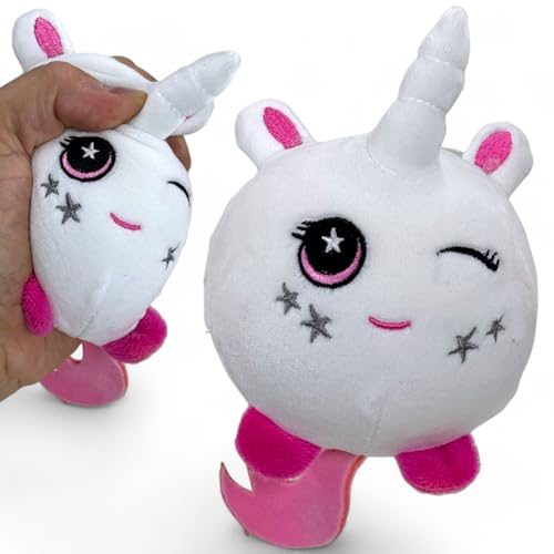 MIJOMA Pelota antiestrés de felpa de terciopelo en diseño kawaii, juguete sensorial para...