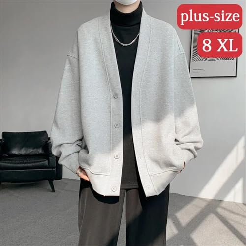 Men's Cardigan Sweaters Loose Fit Casual V-Neck Plus Size Knitted Sweater Outerwear with Pockets2