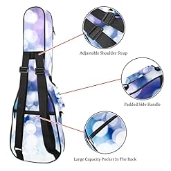 Sac de transport pour ukulélé de Noël abstrait avec lumières de neige 53,3 cm, 58,4 cm, 66 cm, double bandoulière et… - Les Beatles, Paul McCartney, John Lennon, RIngo Starr, George Harrison Sac de transport pour ukulélé de Noël abstrait avec lumières de neige 53,3 cm, 58,4 cm, 66 cm, double bandoulière et… – Image 3
