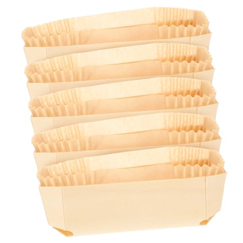 BRIGHTFUFU 1 Set Wooden Loaf Pan with Paper Liner Baking for Bread and Cake Non Stick Kitchen Supplies for Easy Demoulding and Uniform Heat Conduction