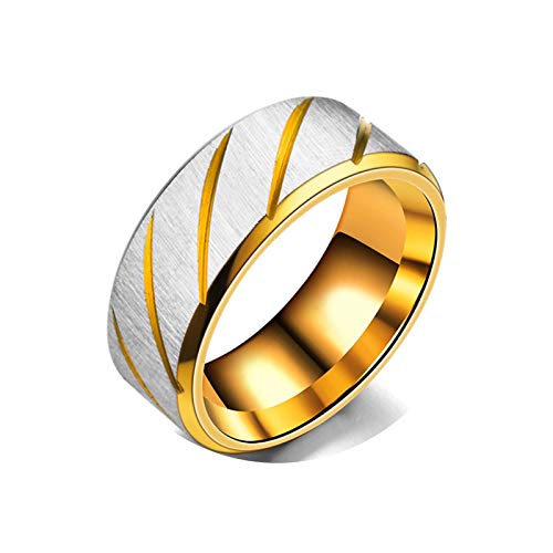 KnBoB HerrenRinge Rund Gold Gr.57 (18.1) Edelstahl Ringe 1 KnBoB HerrenRinge Rund Gold Gr.57 (18.1) Edelstahl Ringe